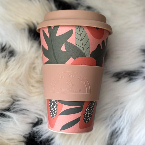 Papaya print café yo cup reusable coffee cup - Picture 1 of 5